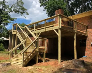 wooden deck constructed Peachtree City GA
