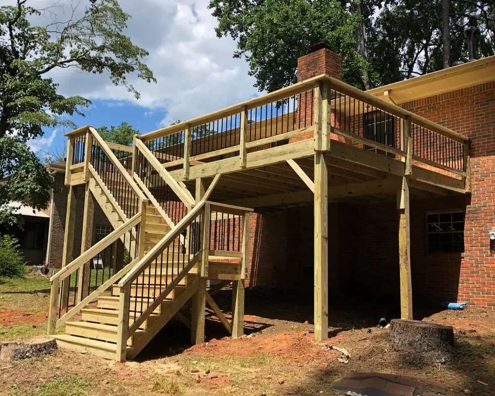 wooden deck constructed Peachtree City GA